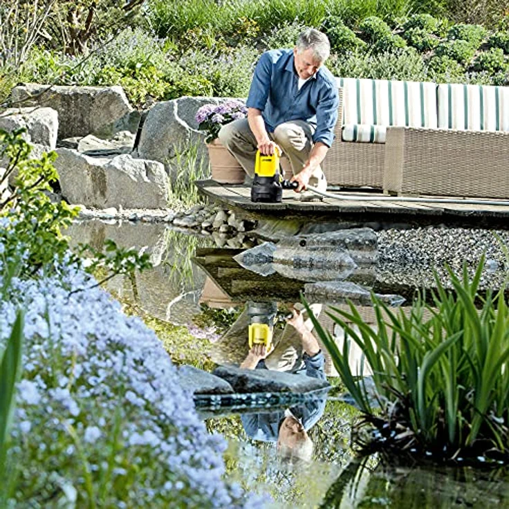 Kärcher SP 5 Dirt Tauchpumpe 500 Watt 9.500 l/h Entwässerung max. Förderhöhe 7 m max. Förderdruck 0,7 bar max. Partikelgröße 20 mm – Bild 3