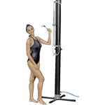 BESTWAY Gartendusche Solarflow 20 Liter, anthrazit, mit verstellbarem Duschkopf und Temperaturregler