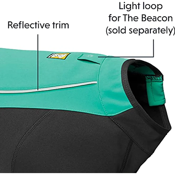 RUFFWEAR Cloud Chaser Jacket, Warmer, Wetterfester Hundemantel mit Ärmeln, Aurora Teal, XX-Small – Bild 5