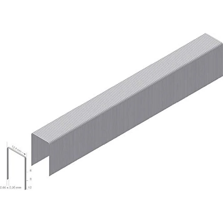 Prebena A08CNK Heftklammern Typ A, 10.000 Stück, verzinkt, Abmessungen 8mm x 12.8mm – Bild 2