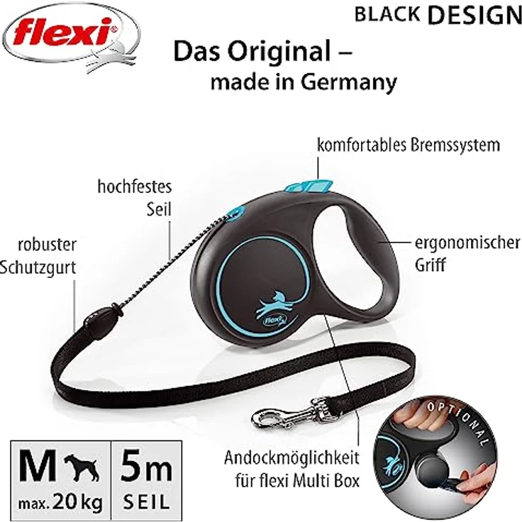 FLEXI 4000498033432 Gurt schwarz Spitzen-Design, Azul, 195.9 g – Bild 2