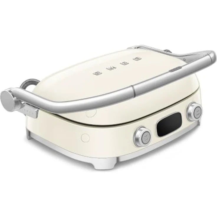 Smeg MGF01CREU, Elektrischer 3-in-1-Multifunktionsgrill mit PFAS-freier Keramikbeschichtung, Creme – Bild 3