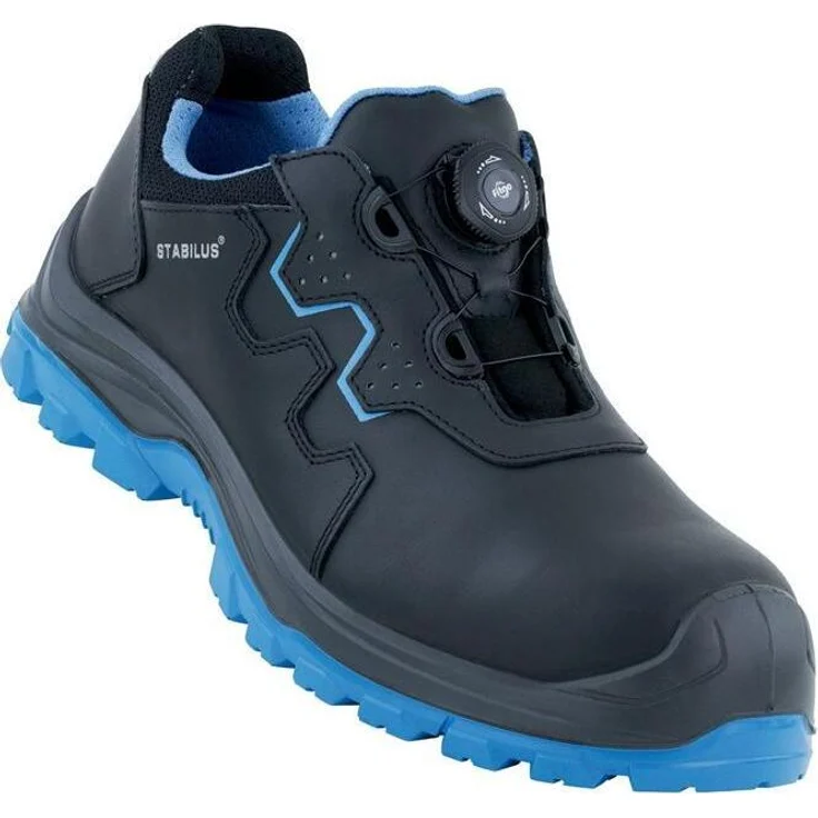 STABILUS Halbschuh ALEX BLUE TWIST S3, Größe 48, metallfrei, schwarz-blau, ESD, antibakterielles Fußbett – Bild 1