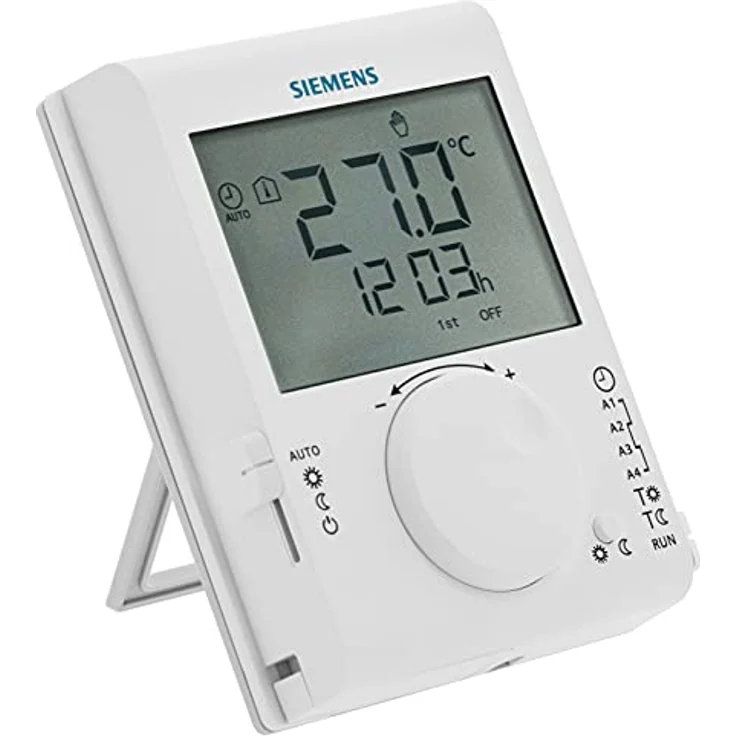 Siemens RDJ100RF/SET Raumthermostat Funk, programmierbar mit LCD-Anzeige und Tageszeitprogramm, batteriebetrieben – Bild 3