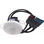 Theben 2010314 DALI Präsenzmelder, PIR Bewegungsmelder mit Erfassungsbereich 30 x 5 m, Kabel und Wieland Stecker, weiß