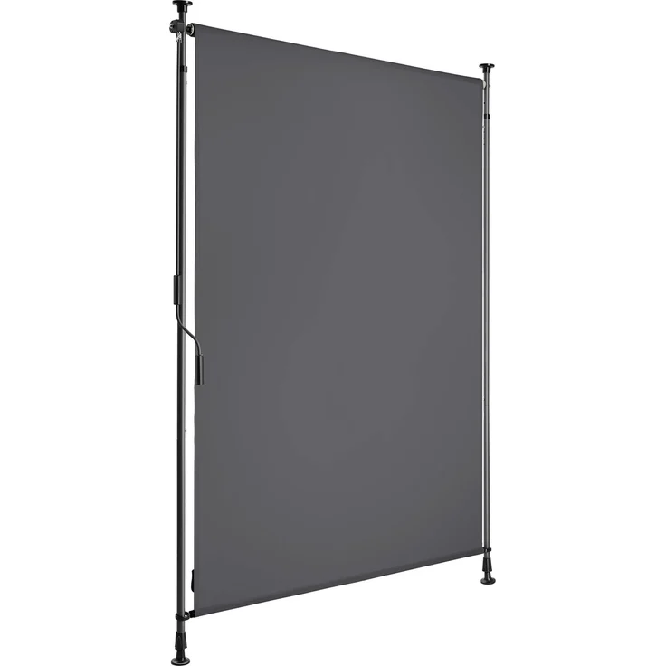 Tectake Klemmmarkise Taija, verschiedene Größen mit leichtgängiger Handkurbel und UV-Schutz 50+