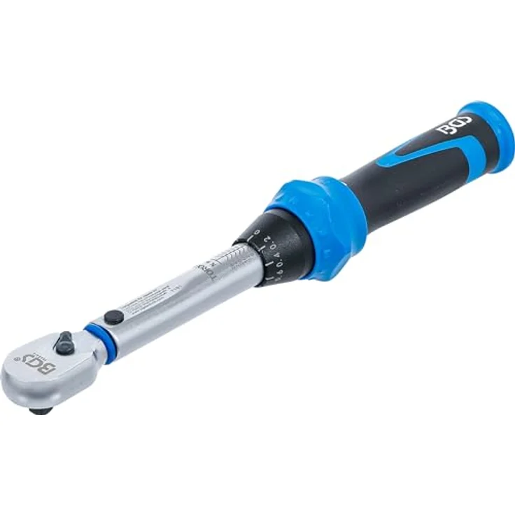 BGS 7181 Drehmomentschlüssel 6-30 Nm, Außenvierkant 6,3 mm (1/4") - mit integrierter Umschaltknarre und Feinskala, schwarz – Bild 1