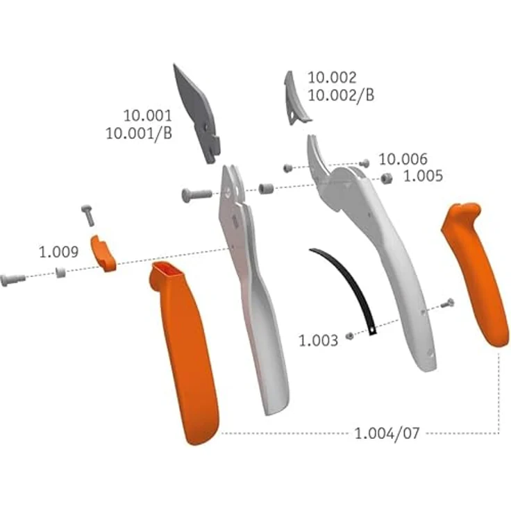 Original Löwe 10.107 Gartenschere, Metall mittelgroß – Bild 3