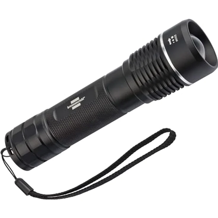 Brennenstuhl LuxPremium Akku-Fokus LED-Taschenlampe TL 1201 AF IP67, CREE-LED, 1200lm, 210m Leuchtweite, max. 31h Leuchtdauer – Bild 1