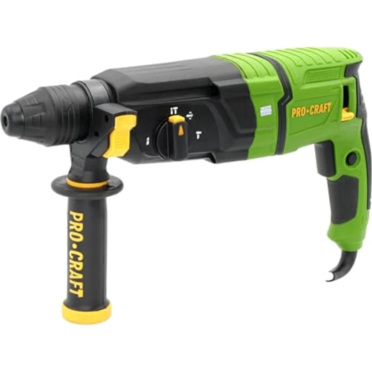 Procraft BH1100, Kombihammer 900 Watt, 3,2 J Schlagkraft, SDS plus mit Koffer – Bild 1