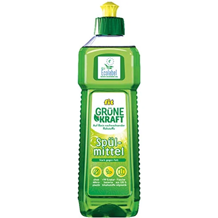 FIT fit Spülmittel Grüne Kraft 500ml, hautverträglich und sparsam im Verbrauch, stark gegen Fett – Bild 2