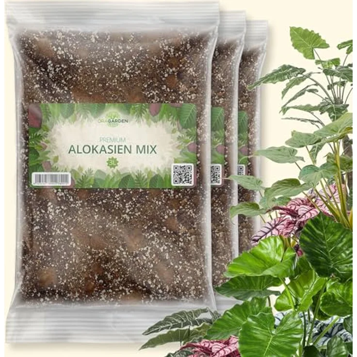 OraGarden Alokasien Alocasia Erde für Zimmerpflanzen - Premium Qualität (9L) – Bild 1