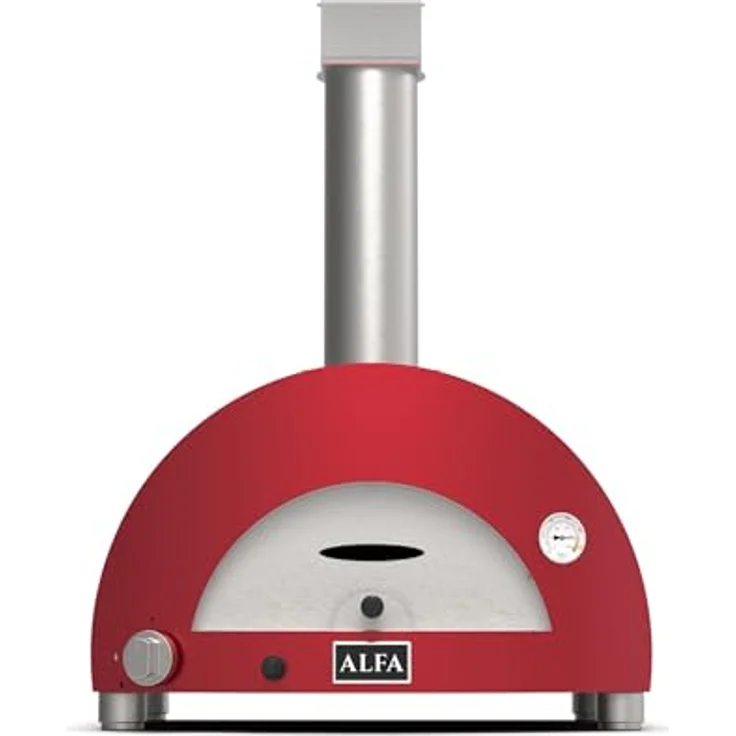 Alfa Forni Gas Pizzaofen Moderno 1 Pizza Rot - Backt 1 Pizza in 90 – Bild 3