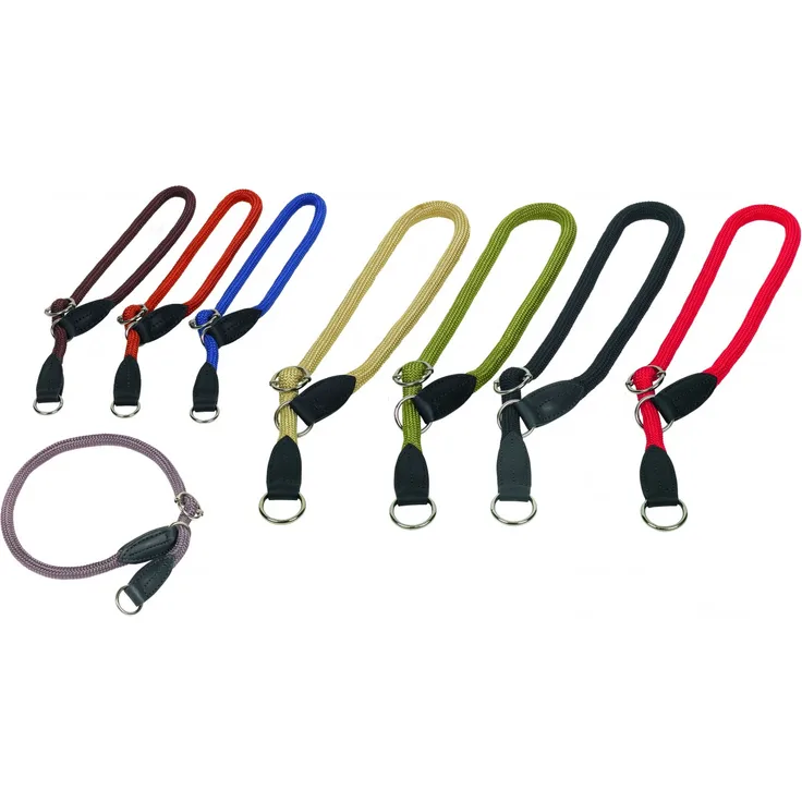 Nobby Halsband mit Stoppring Fun Royal Hals: 40 cm Breite: 9 mm rot