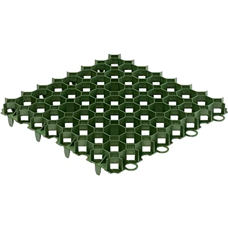 Gutta Rasengitter Rasengitterplatten Rasenwaben Bodenwaben Paddockplatten Gehwegplatten 50x50x4 cm - grün - 20 Stück, recycletes Polyethylen, Druckfestigkeit 115,00 t/m²
