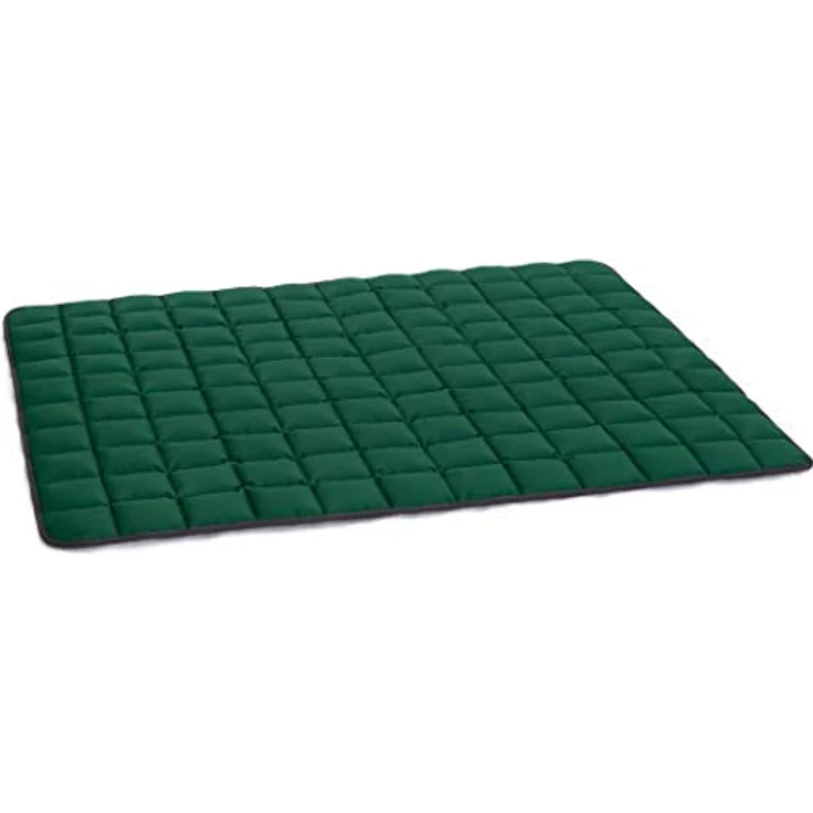 Doctor Bark Hundedecke - weiche, hochwertige Hundematte für große Hunde, robuste Indoor - Outdoor Liegedecke, waschbar bis 95°C (Gr. XL - 120x100 cm, Grau-Grün) – Bild 4
