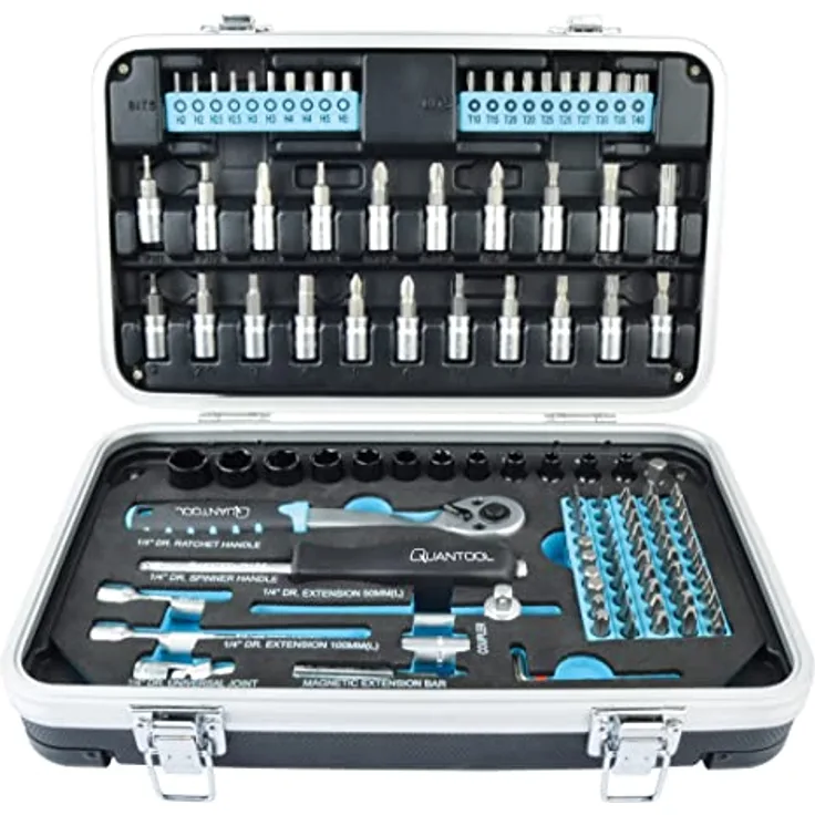 Quantool Q25003 Schraub- und Bitsatz, 116-teilig