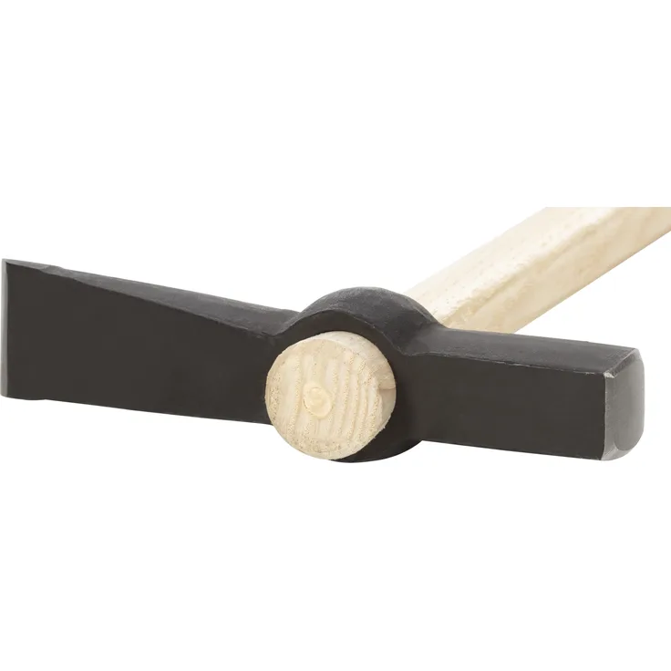 Ruthe Hammer RUTHE Maurerhammer Rheinische Form 600g mit Eschenstiel roh, Schwarz