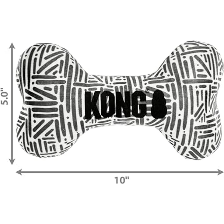 KONG Maxx Bone Squeak Toy S/M (634.7350) - Tierspielzeug mit Squeaker, Größe S/M, robust – Bild 4