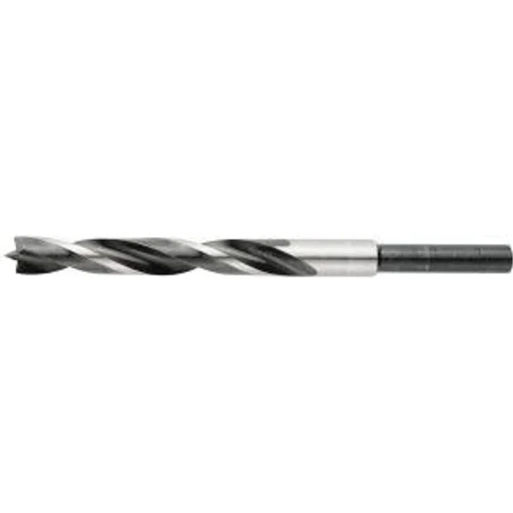 FORTIS Holzspiralbohrer 18 mm, geschliffene Zentrierspitze, zylindrischer Schaft, geeignet für Hart- und Weichholz, in SB-Kunststofftasche