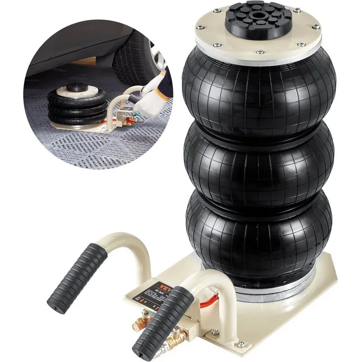 VEVOR Wagenheber Pneumatischer Tragbarer Wagenheber Triple Bag Air Jack 3 t, Kompakt, robust und schnell