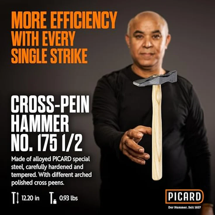 Picard Kreuzschweifhammer Nr. 175 1/2 375 Gramm Eschenstiel ( 0017591-0375 ) - Preisvergleich – Bild 2
