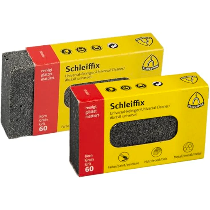 KLINGSPOR 13801 Elastische Schleifmittel SFK 655, 80X50X20 mm, 18 Stk. Korn: 60 – Bild 2