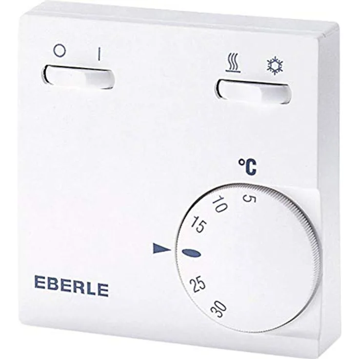 Eberle RTR-E6732, Programmierbarer Raumtemperaturregler, IP30, reinweiß