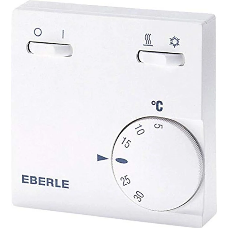 Eberle RTR-E6732, Programmierbarer Raumtemperaturregler, IP30, reinweiß