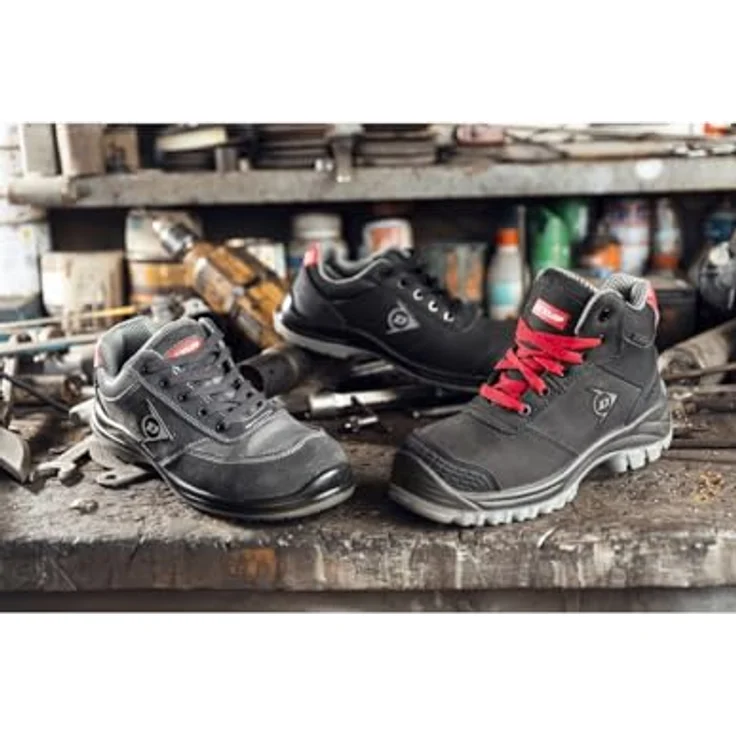 L+D FIRST ONE ADV-EVO LOW S3 Sicherheitshalbschuhe wasserabweisend, schwarz, Größe 43, mit Kunststoffkappe und Durchtrittschutz – Bild 5