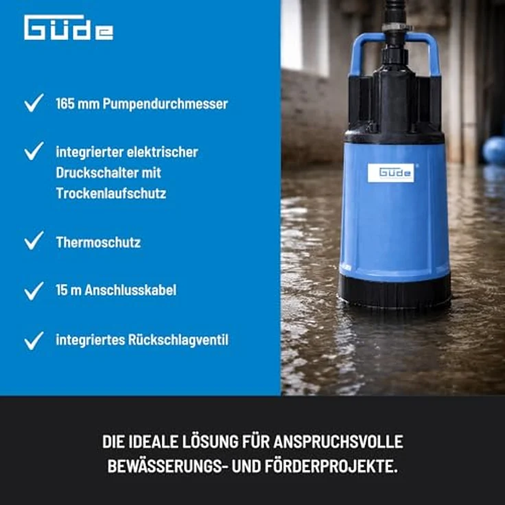Güde GDT 1200 94240 Tiefbrunnenpumpe – Bild 5