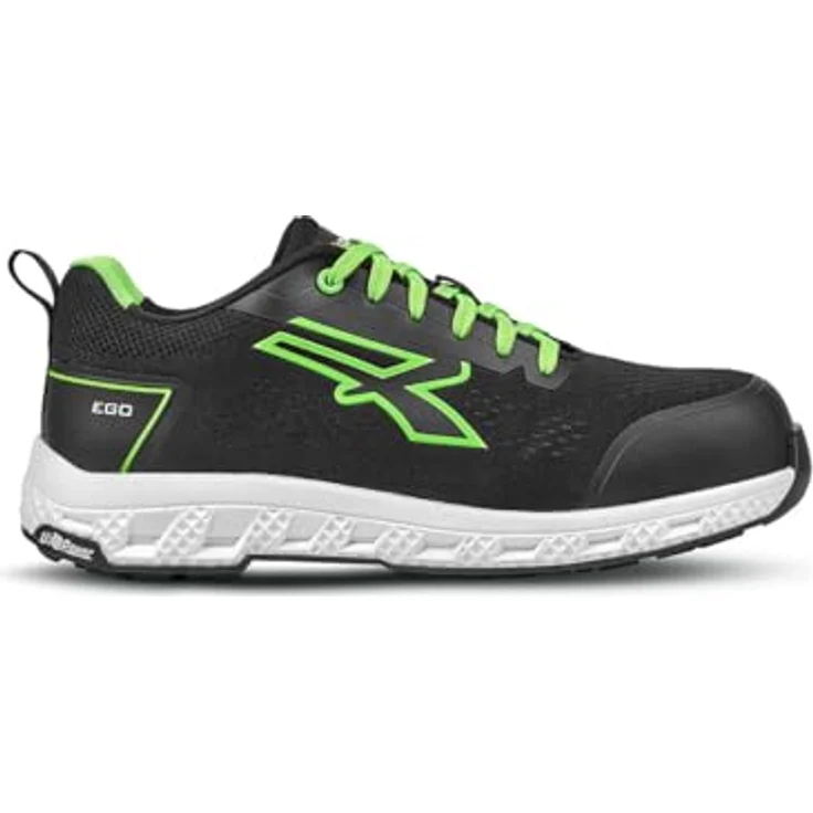 U-Group SRL Sicherheitsschuh Aton Gr.41 schwarz S1PS HI HRO FO SR, leichtes und Atmungsaktives Obermaterial, FiberToe-Zehenschutz, durchtrittsichere Zwischensohle – Bild 2