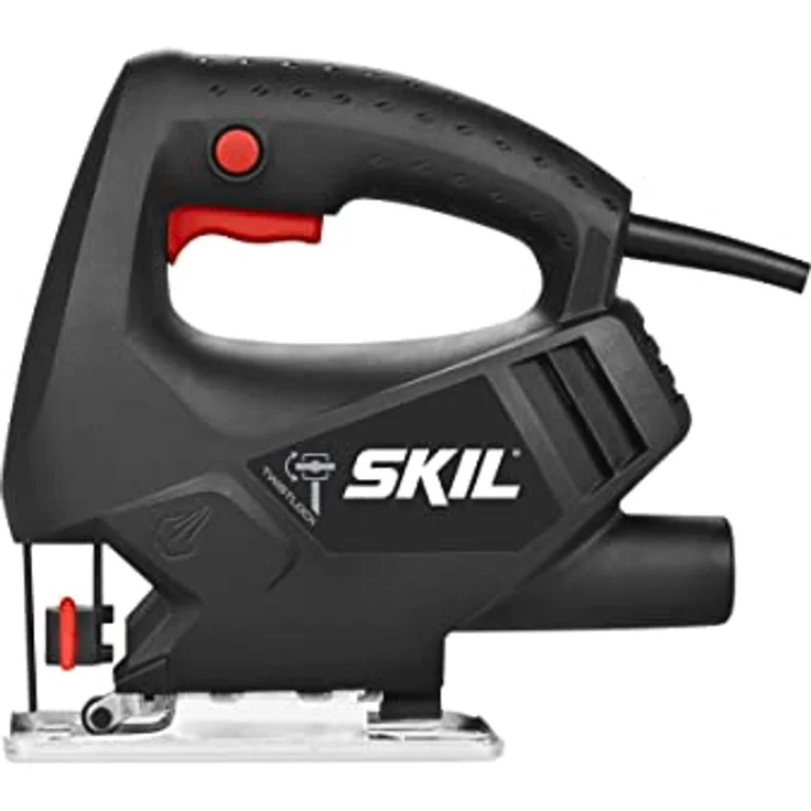 SKIL 4190 AA Stichsäge (400 W Motor, Schnitttiefe von 65 mm, mit 3 Sägeblättern für Holz geliefert, für gerade und kurvenförmige Schnitte) F0154190AA – Bild 2