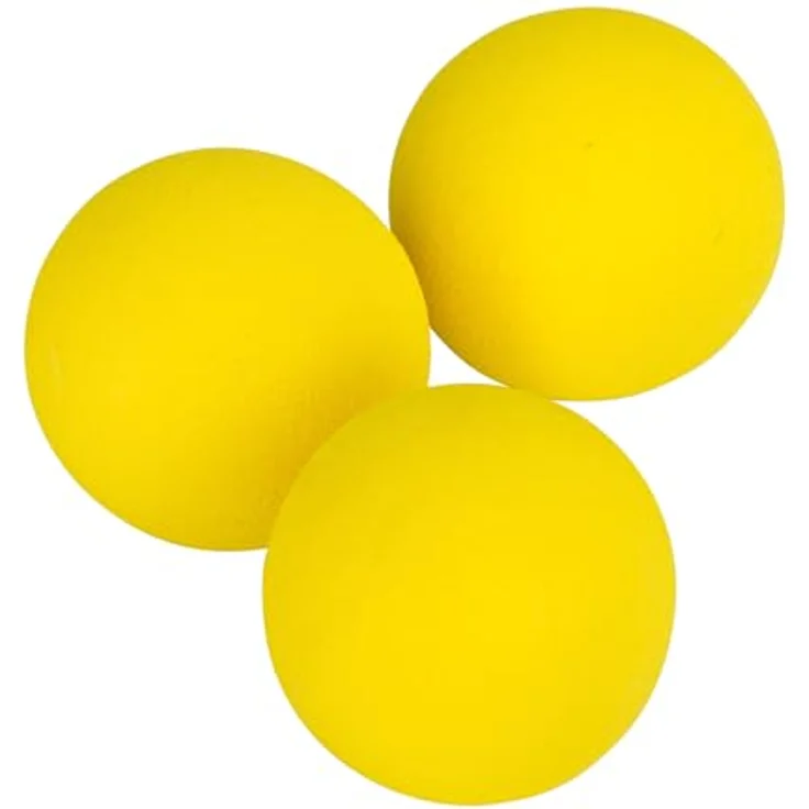 Kerbl Pet Schaumstoffball ø4,5cm gelb, 3 STK. leiser und griffiger Spielball