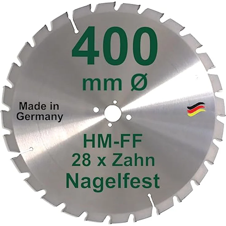 HM Sägeblatt 400 x 30 mm NAGELFEST FF Hartmetall FSP Kreissägeblatt 400mm für Bauholz Brennholz Schalholz Leimholz zum Sägen mit Wippsäge Tischkreissäge Kreissäge Kappsäge Brennholzsäge Tischsäge – Bild 1