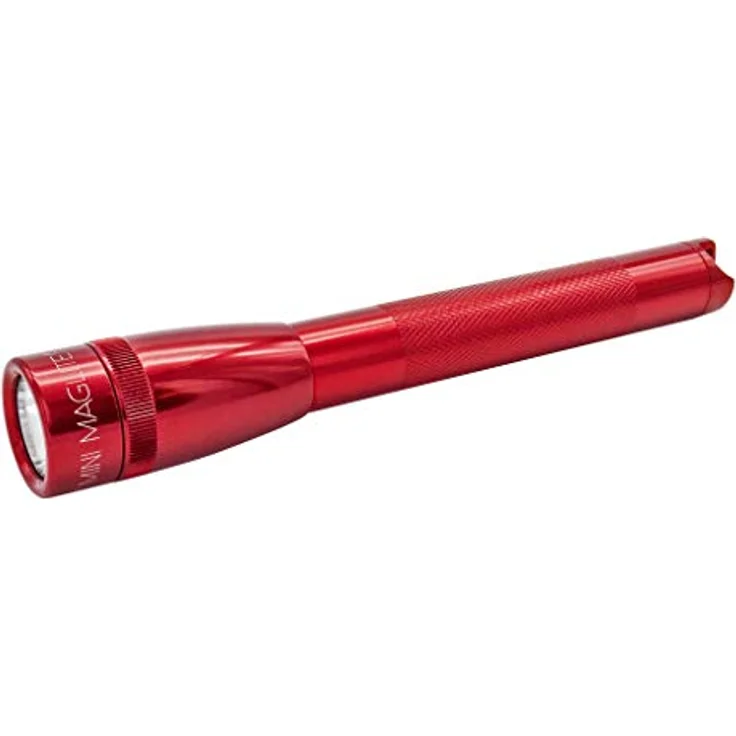 Mag-Lite LED-Taschenlampe SP22037F Mini Maglite 2AA Multimode Hochleistungs-LED-Taschenlampe, 17 cm rot inkl. Mignon-Batterien im Etui – Bild 3