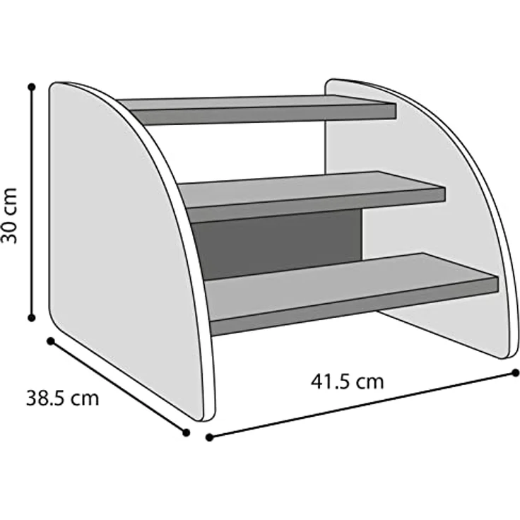 Flamingo Hundetreppe KARPI Grau, MDF, 41,5x38,5x30CM – Bild 3