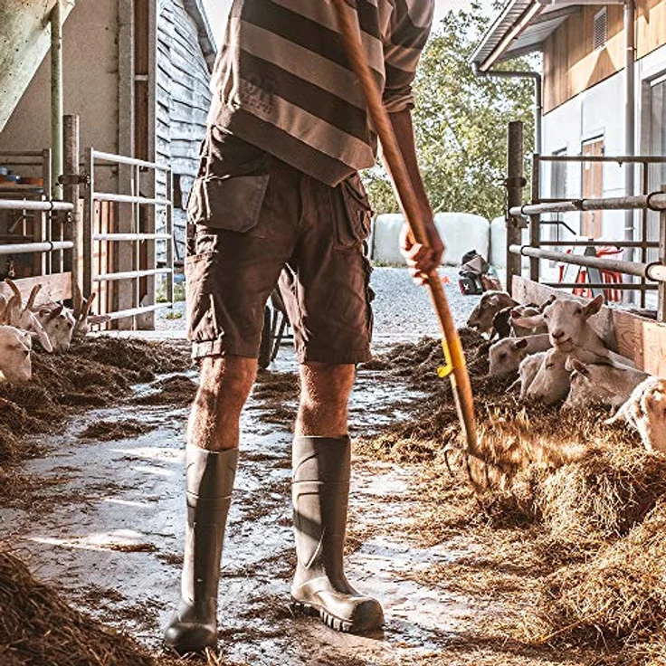 Bekina Steplite X O4, Robuste Sicherheitsstiefel für Herren und Damen, ohne Stahlkappe, rutschfest, wasserdicht, isolierend bis -30 Grad, Weite Passform, grün, EU 43 – Bild 3