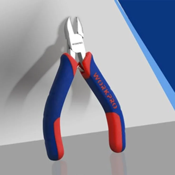 WORKPRO Miniatur-Diagonalzange, Seitenschneider, mehrfarbig, 11 cm – Bild 4