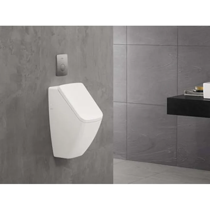 Villeroy & Boch Venticello Urinal, Wandmontage mit Deckel, verdeckter Zulauf, unbeschichtet, Weiß – Bild 5