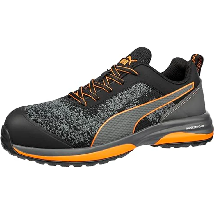 Puma Halbschuh CHARGE ORANGE LOW, ESD HRO SRC S1P, Gr. 40, mit IMPULSE.FOAM® Dämpfung und rutschfester Gummilaufsohle – Bild 1