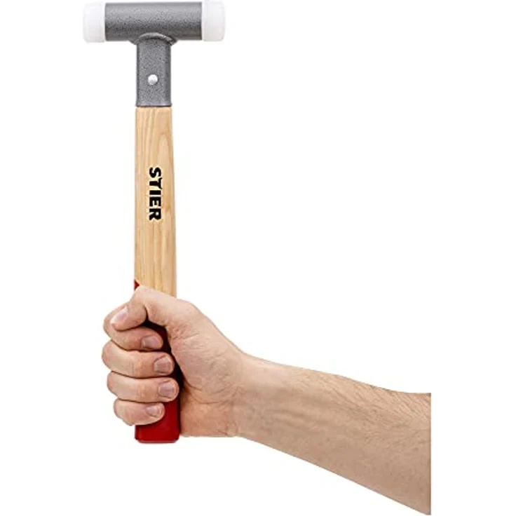 Stier Schonhammer mit Hickory-Stiel, rückschlagfrei, UPE/Nylon (65D/70D), Ø 30 mm, 415 g – Bild 4