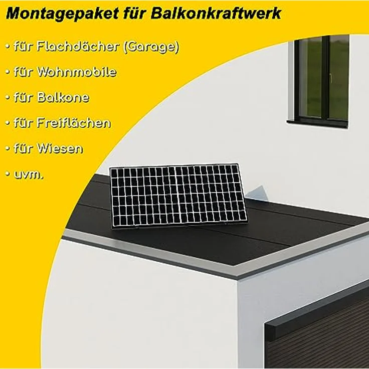 kupi 2 Sets Solarpanel Halterung Balkonkraftwerk | Solarmodule bis 114cm | Verstellbar 0-90°, Aluminiumlegierung, robuste Konstruktion – Bild 4