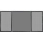 SCHELLENBERG Insektenschutz-Fensterrahmen Schiebefenster, Fiberglasgewebe, ohne bohren, individuell anpassbar, anthrazit