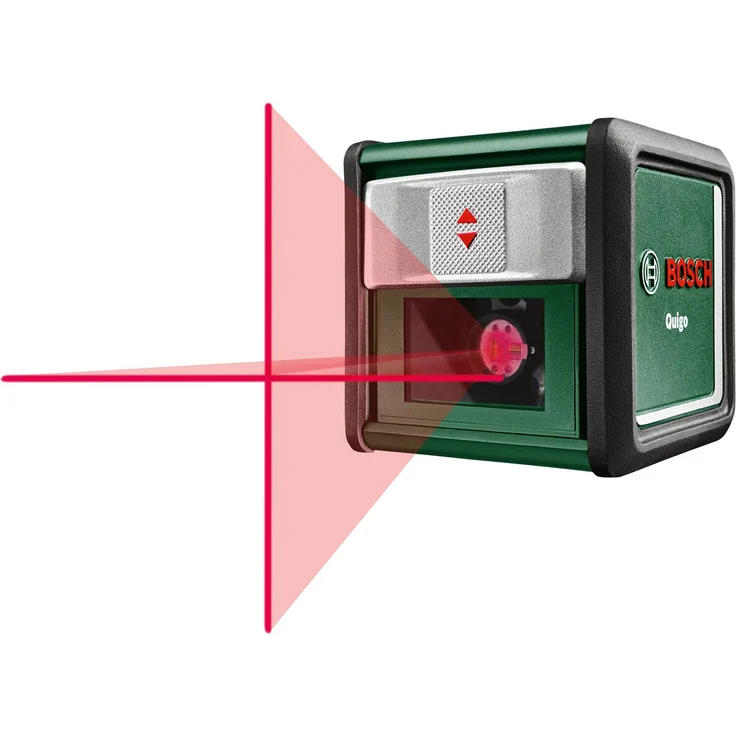 BOSCH Punkt- und Linienlaser Quigo, Kreuzlinien-Laser - im Karton, 2er Pack, grün