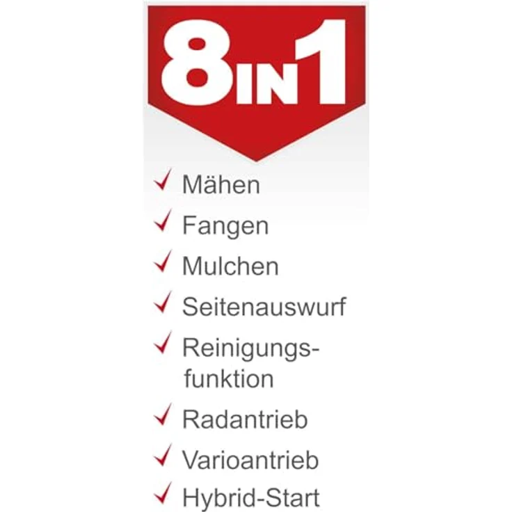 Scheppach Benzin-Rasenmäher MS225-53E VS, Hybrid-Start mit 4-Taktmotor, 53 cm Schnittbreite, 65 L Auffangkorb, inkl. 2Ah Akku und 2,4A Ladegerät – Bild 9