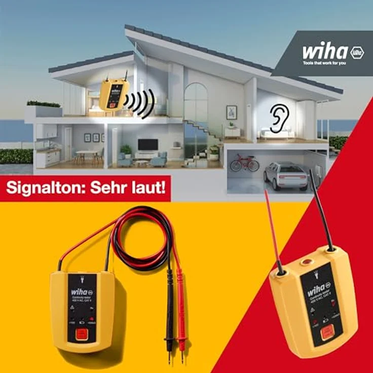 Wiha Durchgangsprüfer - Durchgangsmessung - bis 400 V AC - CAT II - 45222 – Bild 6