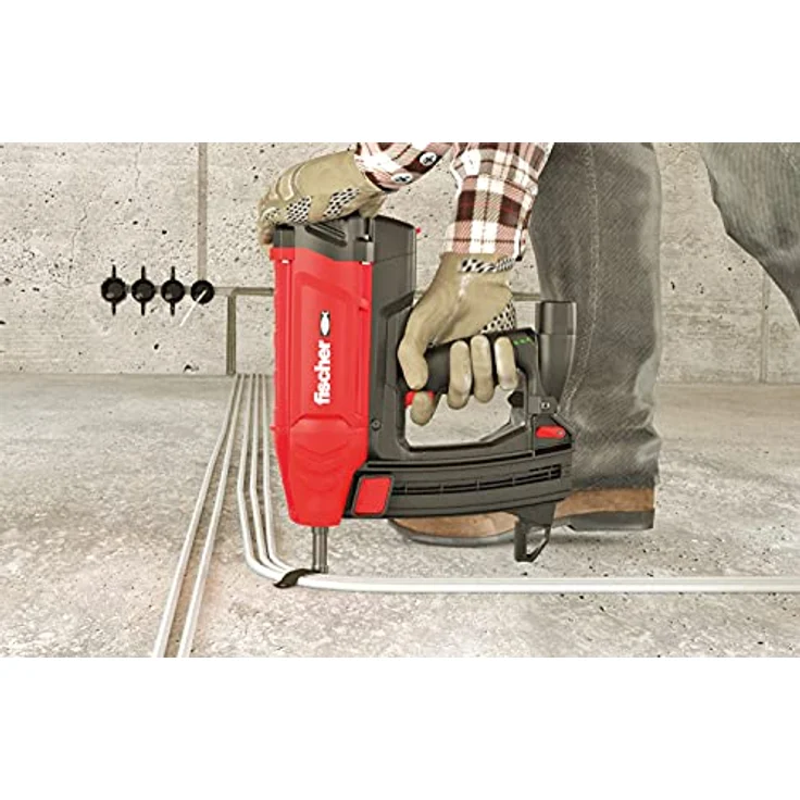 FISCHER Bolzenschubgerät FGC 100 (EU), gasbetriebenes Setzgerät mit 100 Joule Setzenergie, für Beton und Stahl, inklusive XL-BOXX – Bild 5