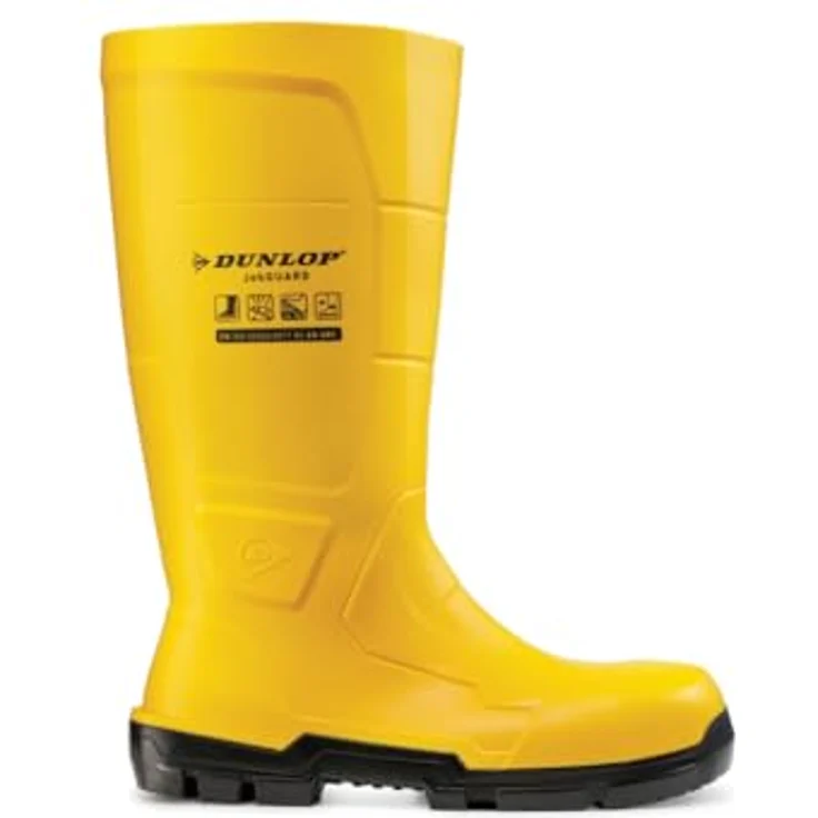 Dunlop JobGuard, Sicherheitsstiefel S5, Chemikalien- und Brennstoffschutz, gelb, Größe 42 – Bild 3
