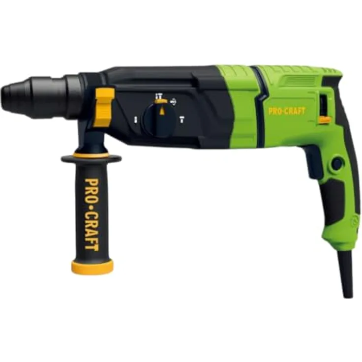 Procraft BH1100DFR Kombihammer, 900 Watt, 3,2 J Schlagkraft, SDS plus inklusive Koffer